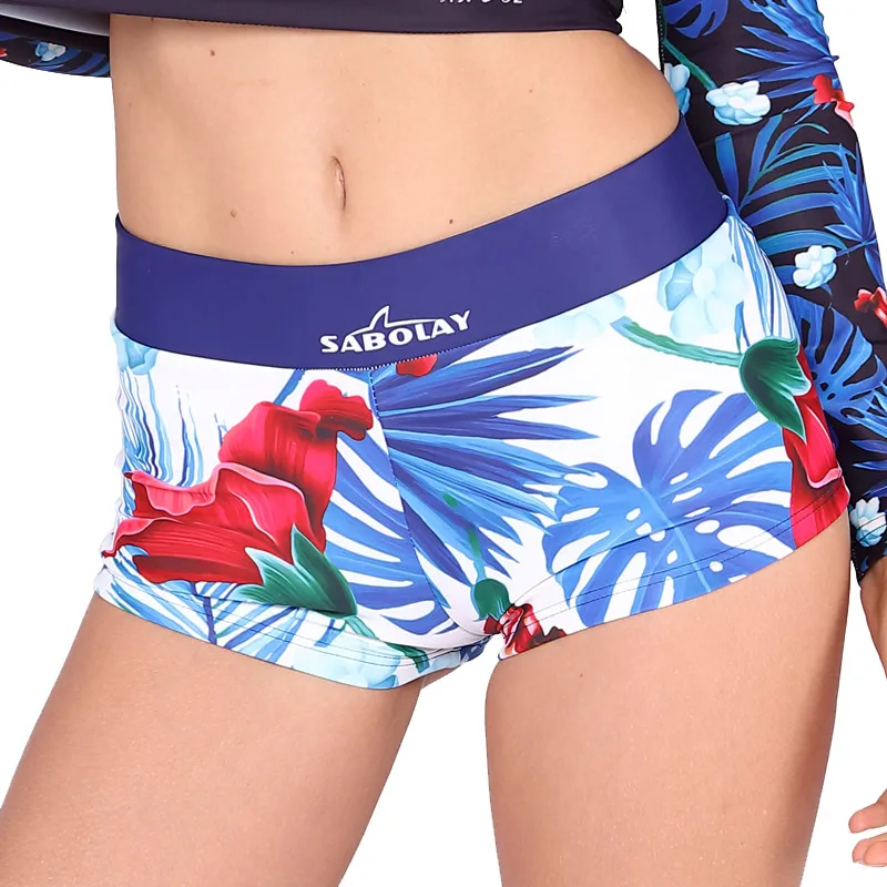 

SABOLAY Women Rash guard Shirts Long Sleeve Surf Diving Rashguards Swimsuit Sunscreen Swimming Shirt Rash Guard Short Pants