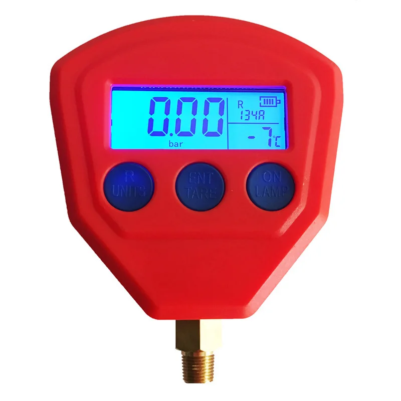 1/8Npt одноколлектор цифровой вакуумный манометр R22 R410 R407C R404A R134A кондиционер Холодильный инструмент