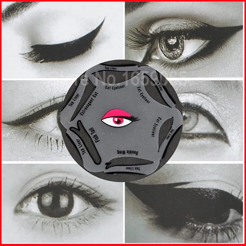 6 в 1 легко подводка для глаз учебник макияж трафарет классический Smoky Eyes шаблоном