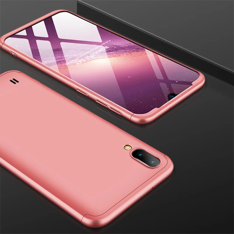 Чехол для Samsung galaxy M10 M20 M30 чехол телефона 360 бампер полная задняя крышка Роскошные