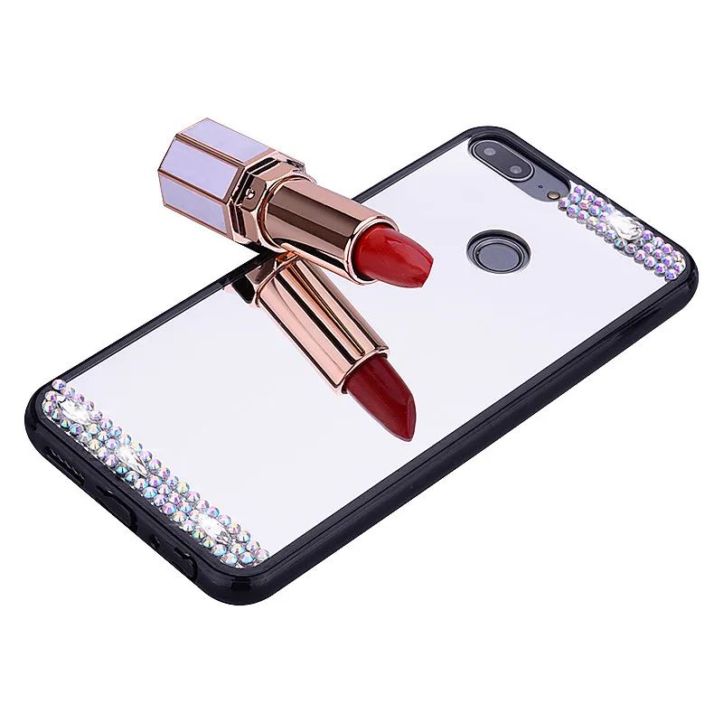 3D зеркальный чехол для Huawei Y5 Y6 Y7 Y9 Prime 2018 2019 Honor 8A 8S 8X 20 10 8C Iphone 11 Pro X XR XS MAX 7 8 6 PLUS |
