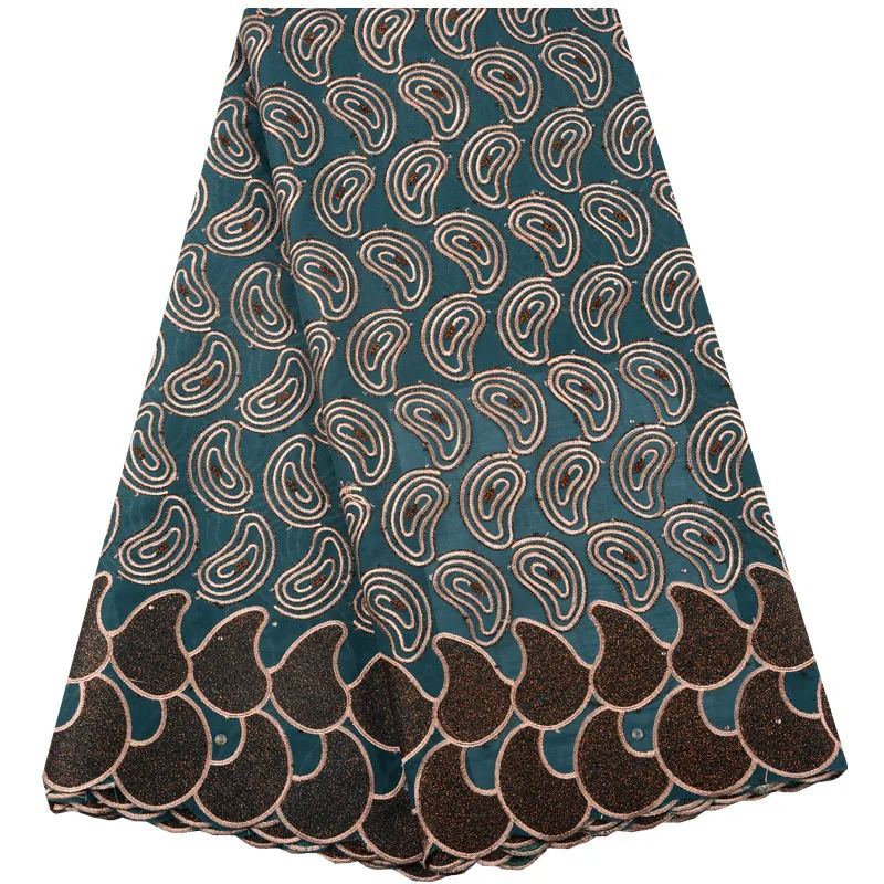 Африканская сухая хлопчатобумажная кружевная ткань швейцарская вуаль последняя