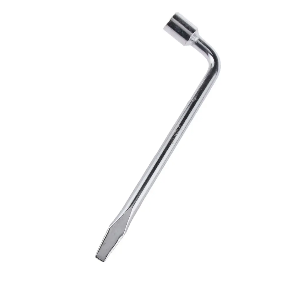 17mm Car Wheel Tire Tool Lug Nut Bolt Wrench Crank Tire Hex Key Spanner Stainless Steel For Auto Vehicle RV Truck Trailer Camper effort wrench tire changer energizer effort spanner for truck tire lug wrench tool labor saving wrench tyre wrench