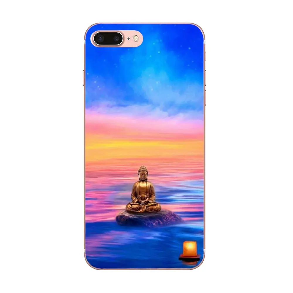 Для Apple iPhone 4 4S 5 5C 5S SE 6 6S 7 8 Plus X XS Max XR мягкие чехлы из ТПУ будда|Бамперы| |