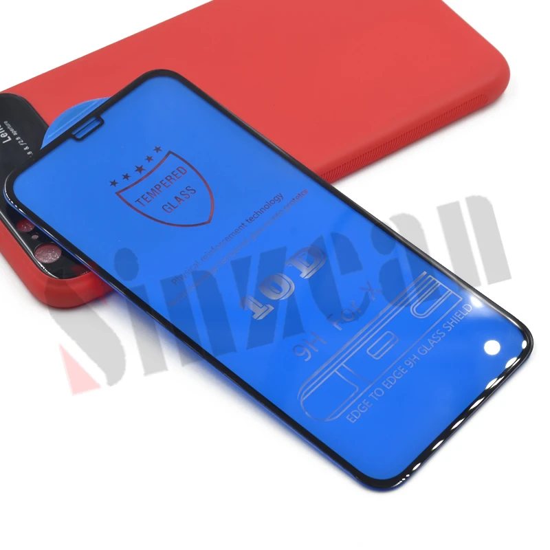 Sinzean 1000 шт. для iPhone 12 MINI/12 PRO MAX/11 Pro Max/XR/XS/SE 2020 5D/10D полная защита экрана из