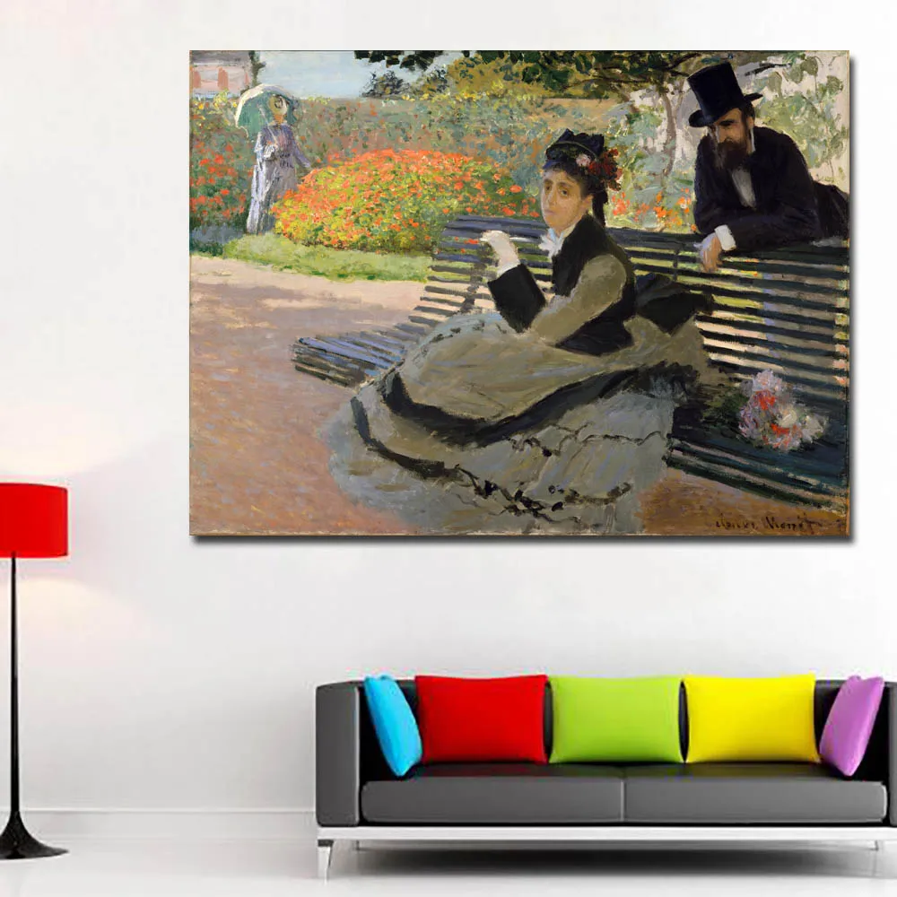 Самоотверженное впечатление Sunrise Monet Знаменитые Картины репродукции HD Печать Monet Плакаты для гостиной настенные Monet декоративные - Цвет: 186