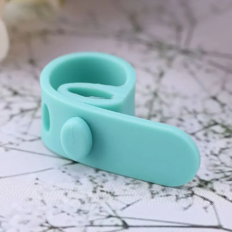 

4Pcs/set Silicone Strips Earphones Storage Tape Soft Wire Headphone USB Cable Tie Organizer Winder Wrap