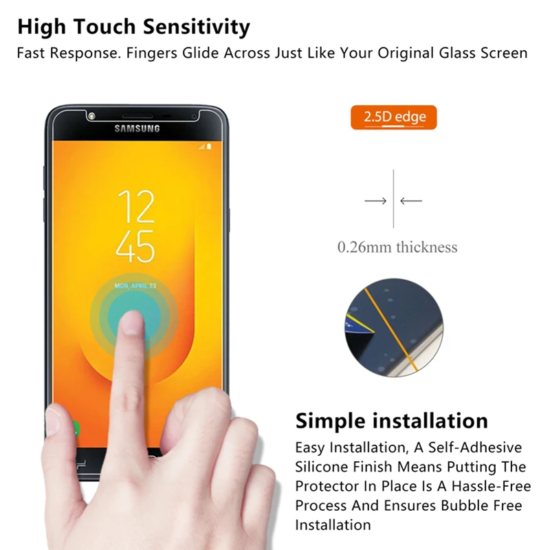 Защитный Экран протектор для samsung J7 J710 J510 J3 J5 защитная пленка HD из закаленного Стекло для Galaxy A5 A7 A3 A510 A710