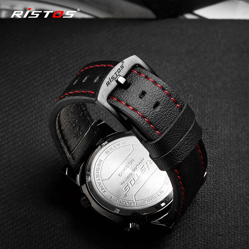RISTOS повседневные военные мужские кварцевые часы модные аналоговые цифровые
