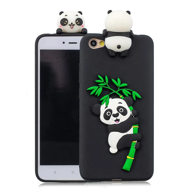 Чехол для Xiaomi Redmi Note 5A Мягкая силиконовая задняя крышка с 3D рисунком панды