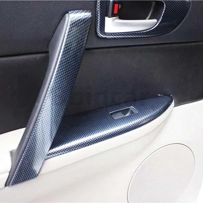 Bbincar ABS углеродное волокно краски для Mazda 6 2006 до межкомнатные двери панель передняя AC вентиляционное отверстие Средний подлокотник коробка Задняя отделка стиль