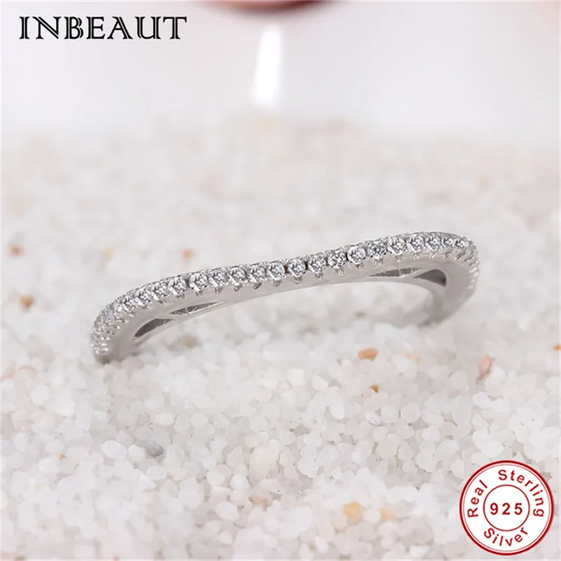 Женское вечернее кольцо INBEAUT с милым котенком CZ 100% 925 пробы серебряные милые белые