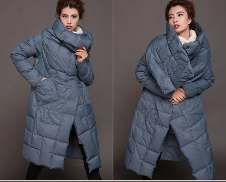 

The new high-end European and American fashion winter down jacket big yards thick cold essential