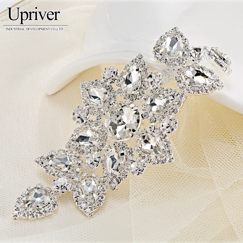 Высокое качество страз Crystal AB и Камни Стразы Свадебные украшения применяется 6.3x14