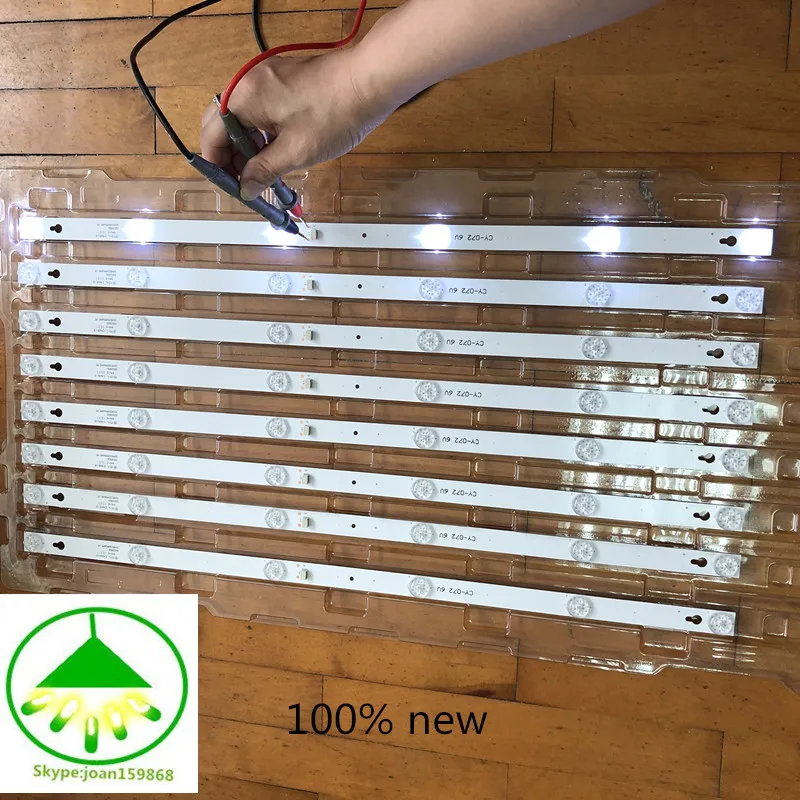 

2 pcs/Lot LCD TV backlight strip NEW L32P1A L32F3301B 32D2900 32HR330M06A8V1 4C-LB3206 NEW D32A810 6LEDs each lamp bead is 6V