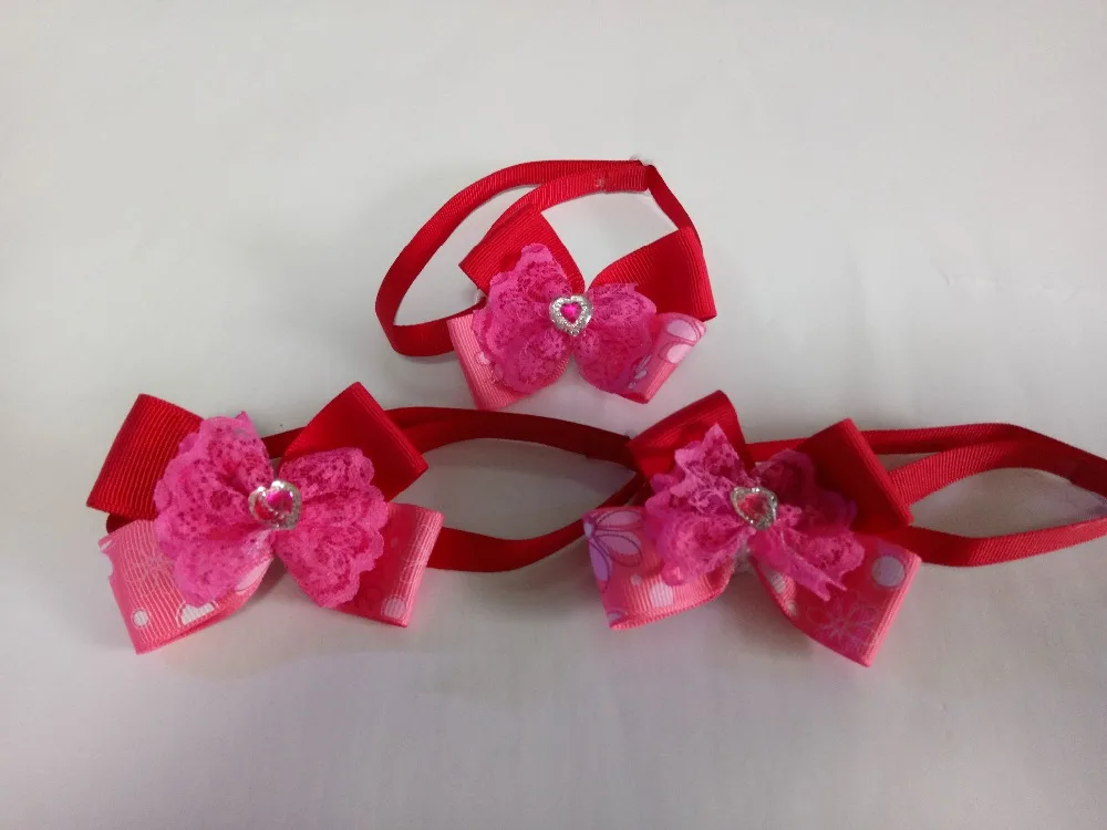 50 шт./лот большая распродажа галстуки бабочки для девочек домашних питомцев