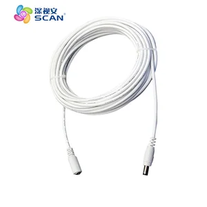 Белый удлинитель питания камеры, 10 м, длина 5,5*2,1 мм, для камеры 12 В постоянного тока, бесплатная доставка