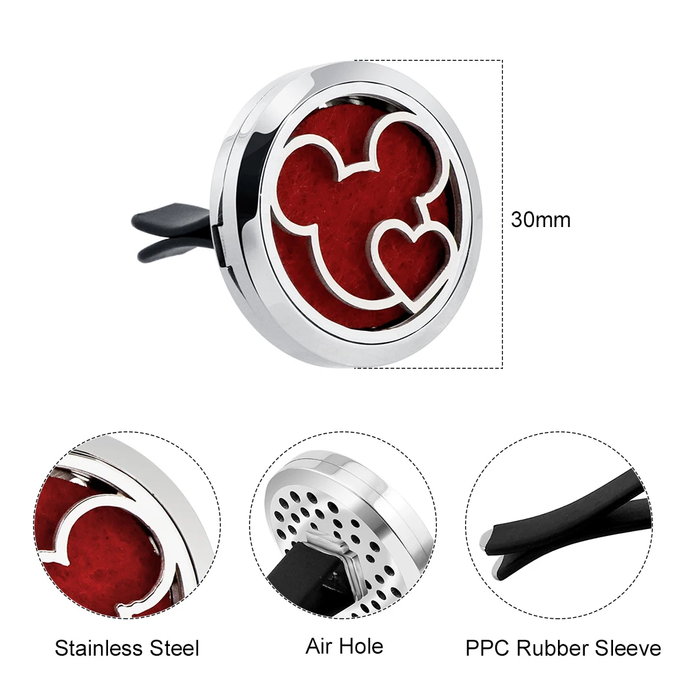 Нержавеющая сталь круглый парфюм эфирное масло ароматерапия медальон ожерелья