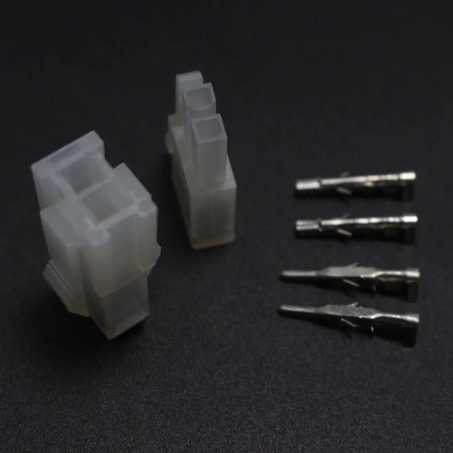 100sets 4.2mm 5557/5559-2P Automotive Wiring Harness Connector 5557/5559 1X2Pin Male Plug and Female Socket Kit for Auto ect. |