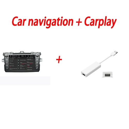 Carplay Optional Liislee Android 7,1 2G ram для Toyota Auris 2007~ 2012 автомобильное радио Аудио Видео Мультимедиа dvd-плеер wifi DVR gps Navi навигация - Цвет: Carplay Optional