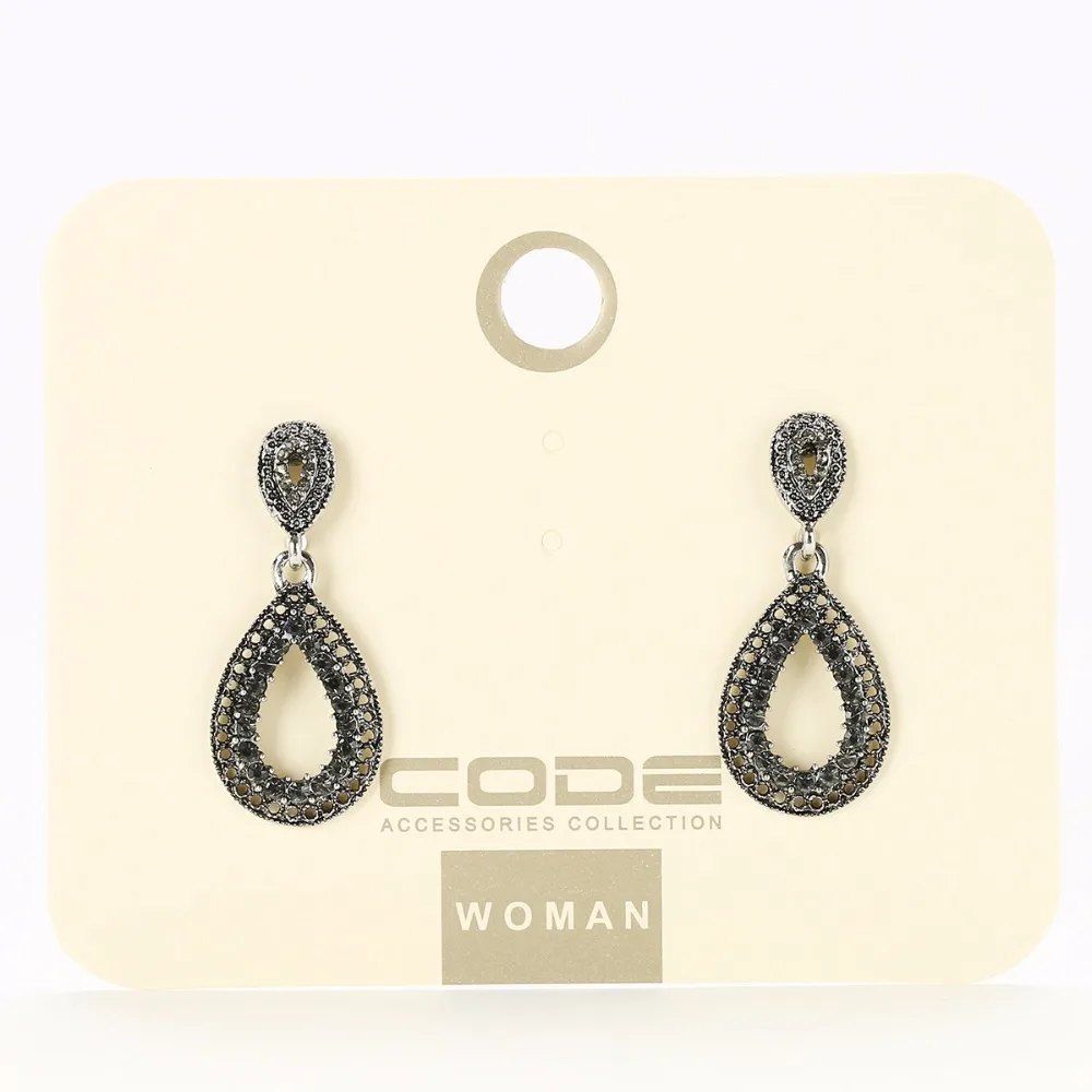 2017 Высокое качество Ретро барокко Стразы длинные висячие серьги для женщин и