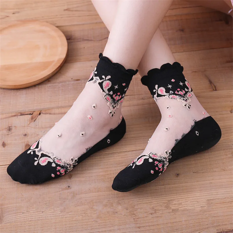 Уличная 2019 Новый Модный кристально прозрачный короткий стеклянный шелк тонкий