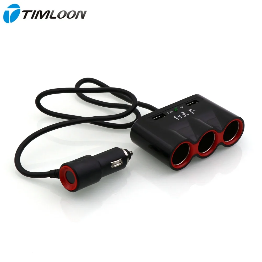 Новейший DC 12 V 24 120 W тройной от 1 до 3 автомобильный прикуриватель адаптер питания