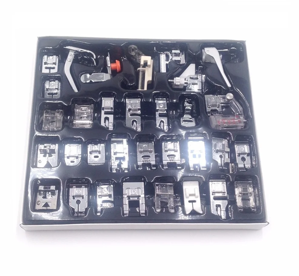 32/42Pcs бытовая швейная машина лапка для Brother Singer Janome Запчасти Пресс er Лапка швейной