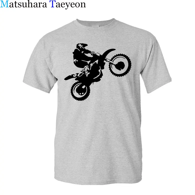 Мужская футболка с коротким рукавом круглым вырезом и принтом|motorcycle print|shirt menshirt
