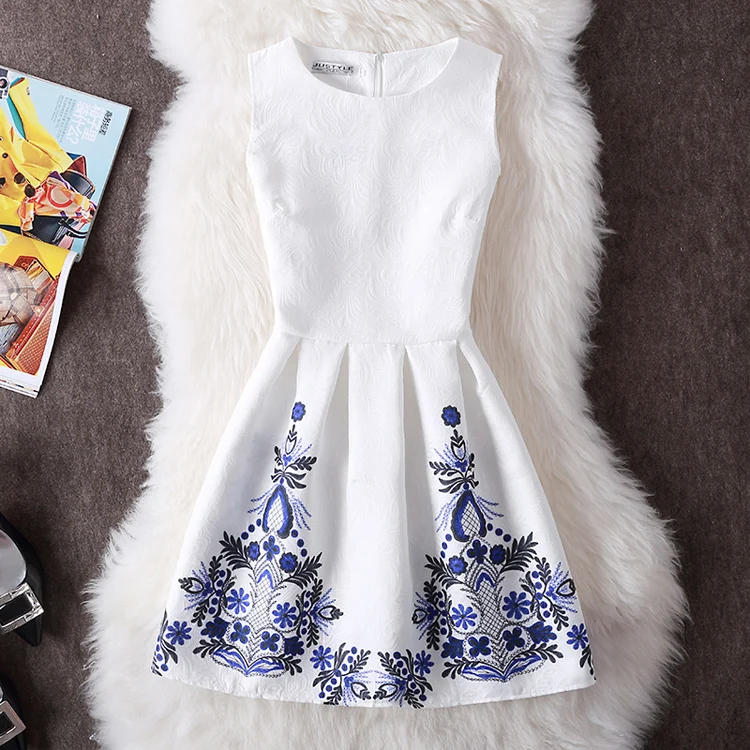 Новинка Vestidos De Festa, женское летнее платье с принтом, винтажные повседневные Сексуальные вечерние платья, облегающие платья размера плюс, женское платье без рукавов, одежда