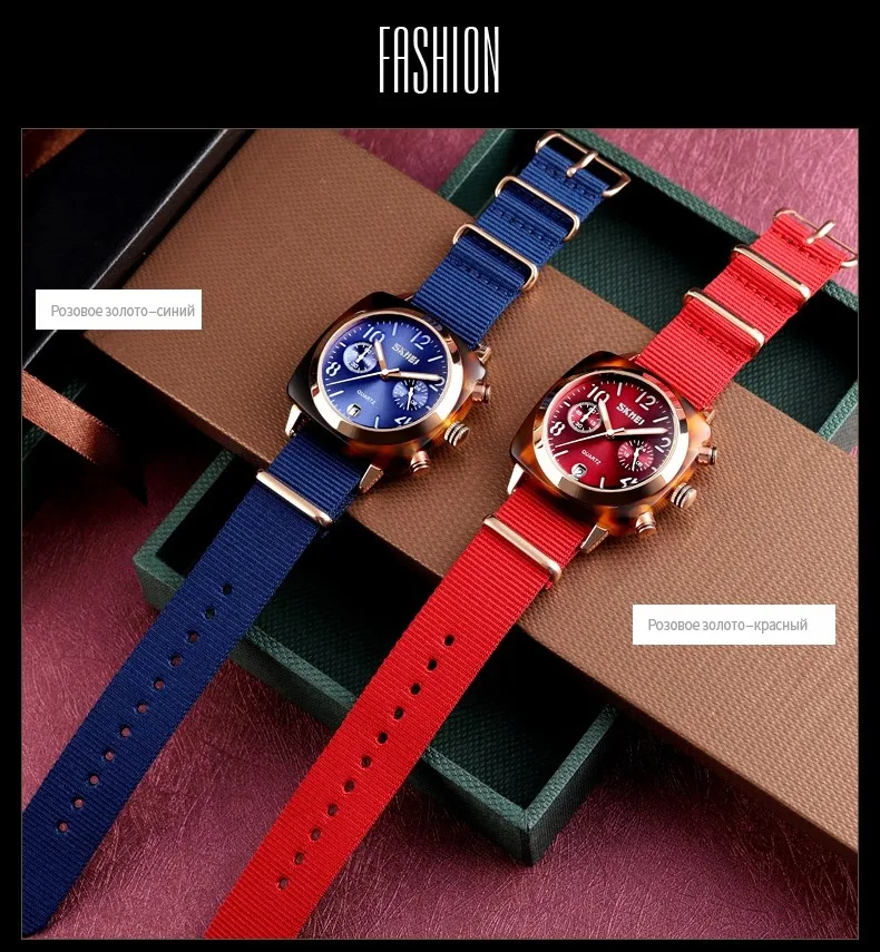 SKMEI Luxury Fashion Women Watches Men Quartz Wristwatches Waterproof Stopwatch Multi-dial Quartz Watches relogio feminino 9186
