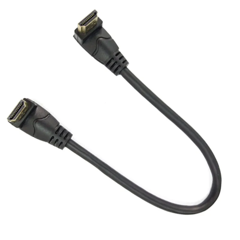 DAN speed 1080P 4K HDMI 2,0 HDMI кабель MaleUp to Up угловой высокоскоростной для xbox HDTV DVD видео 0,3 м 0,6 м 1,8 м