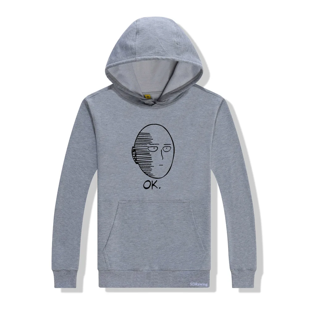Новинка сезон осень зима брендовые толстовки с принтом one punch для мужчин одежда