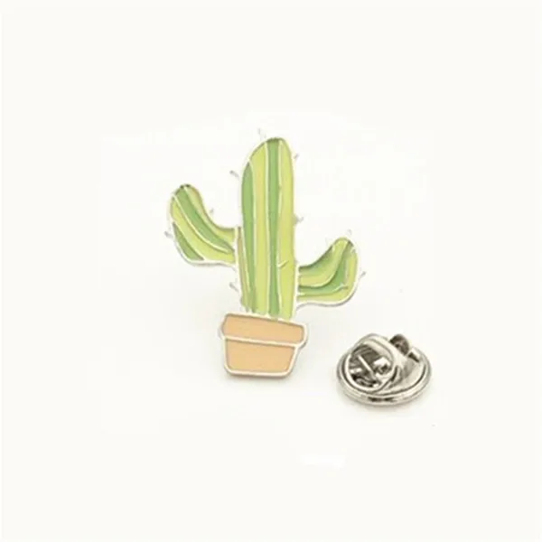 Единорог Радуга Cactus металла значки на рюкзак для детей Kawaii Костюмы аниме значки значок эмаль Rozet брошь для рубашки - Цвет: TS1484