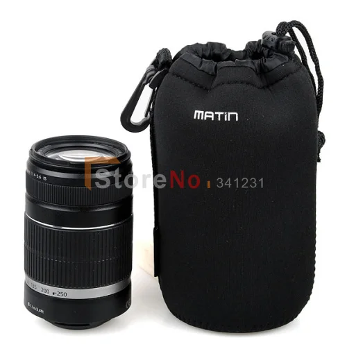 100% новый 4 шт. S + M L XL неопреновый объектив для камеры DSLR мягкий чехол Canon Nikon Sony Pentax