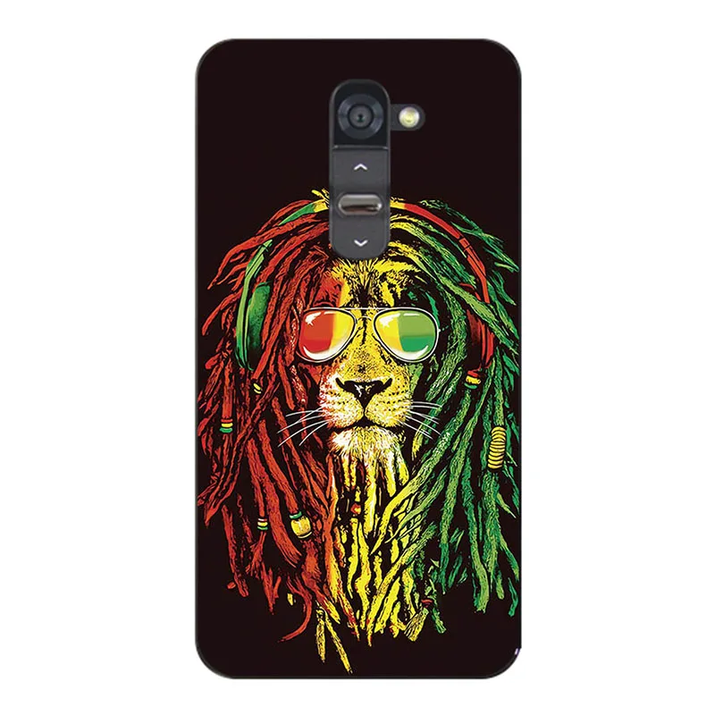 ZX43 For LG G2 Cases Printing flower cats tiger silicone Phone Bag Case For LG Optimus G2 G 2 D802 D805 D801 Cover Stand Card Holder - Цвет: ZX43