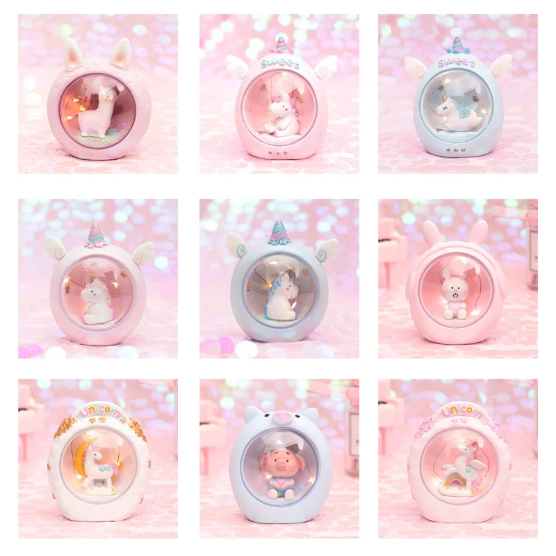 Сказочный Единорог звезда лампа детская прикроватная LED ночник Рождественское