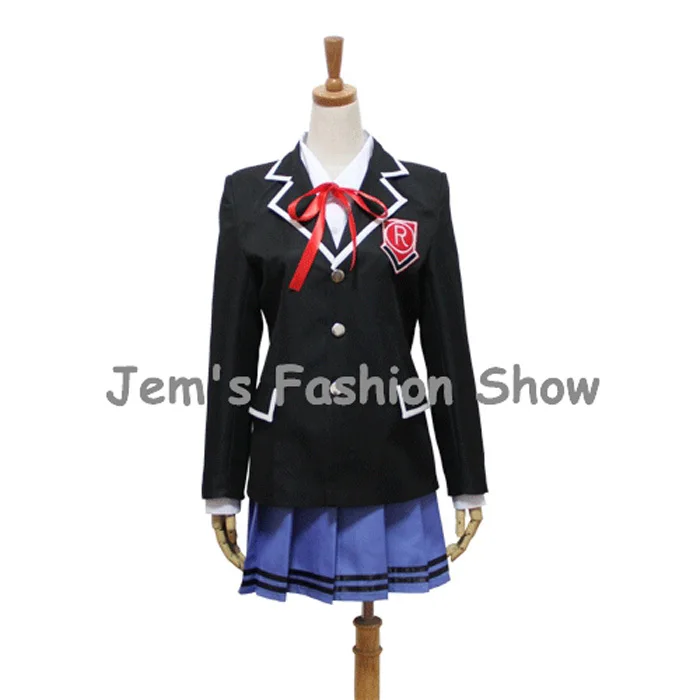 Anime Date A Live School Uniforms Tokisaki Kurumi Cosplay Costume Women Halloween Clothing Sets |