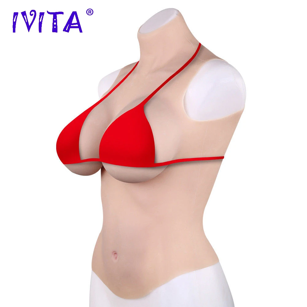Реалистичная силиконовая форма груди IVITA s искусственные для трансвеститов