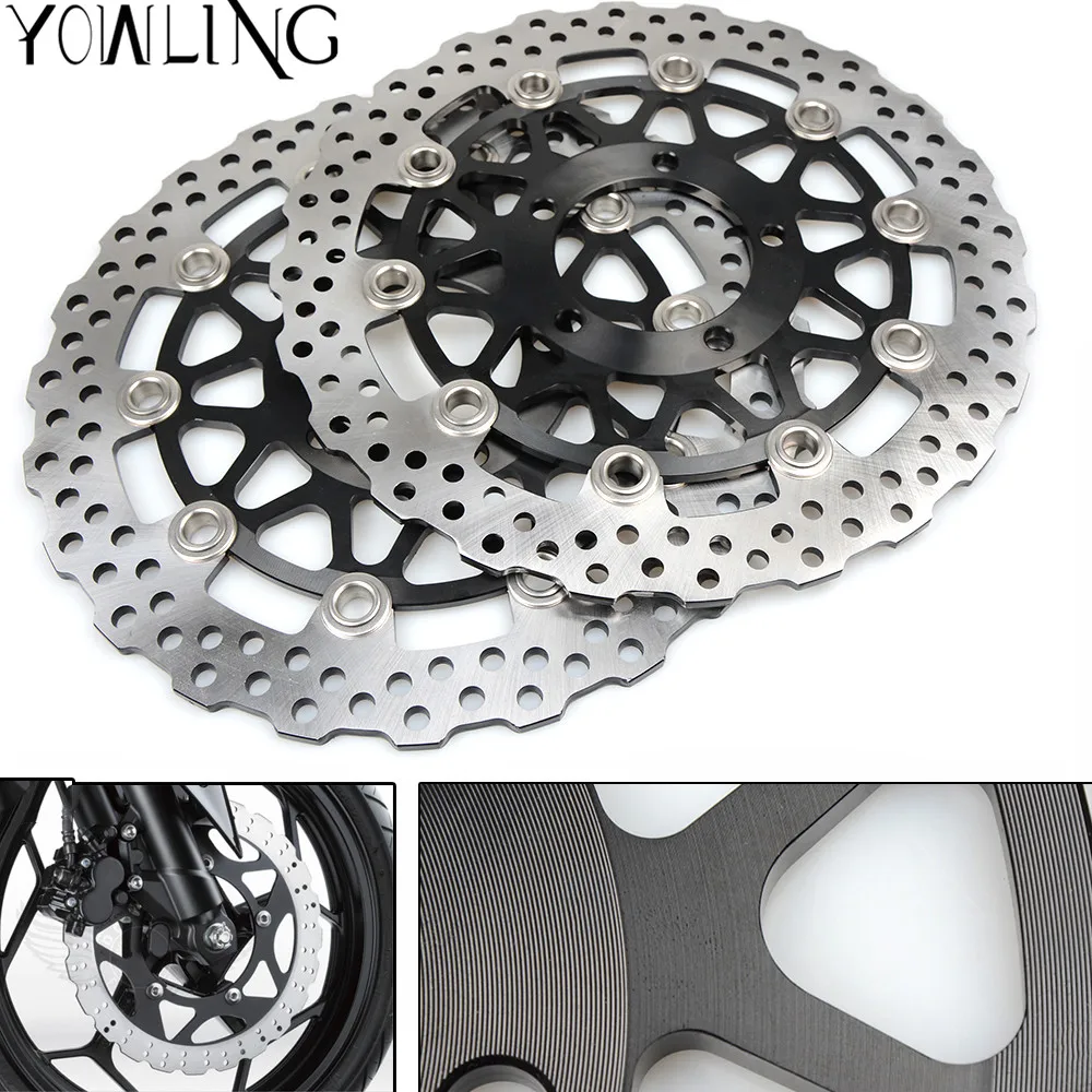 

Front Brake Disc Brake Rotor For KAWASAKI ZZR 1400 ABS B6F-B7F,D8F-D9F,DAF,DBF ZX1400B/D 2008 2009 2010 2011 2012 2013 2014 2015