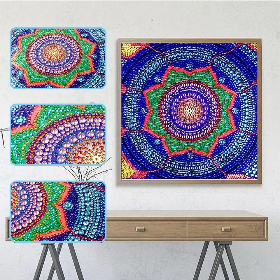 

EverShine 5D Special Shape Diamond Embroidery Flowers Diamond Painting Mandala Diamond Mosaic Picture Of Rhinestones Home Decor