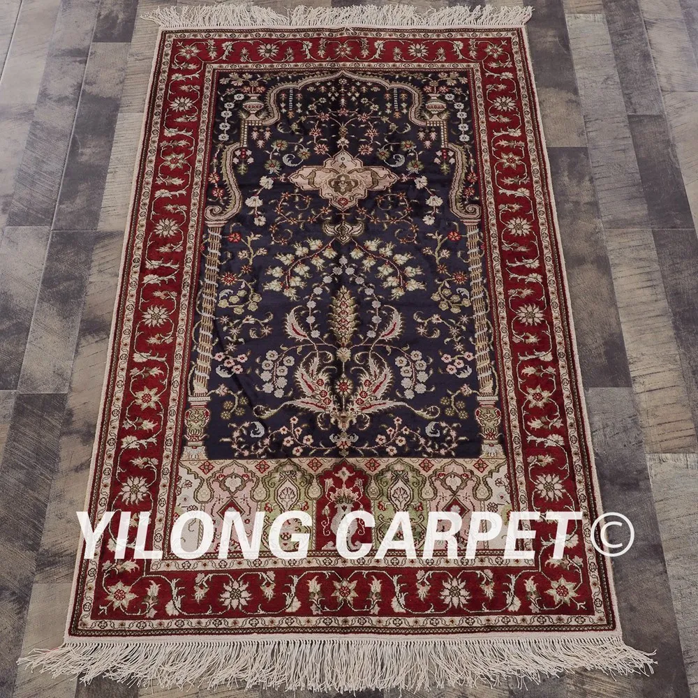 YILONG 3 'x 5' ручной работы сине-красный ковер для гостиной изысканный Прочный