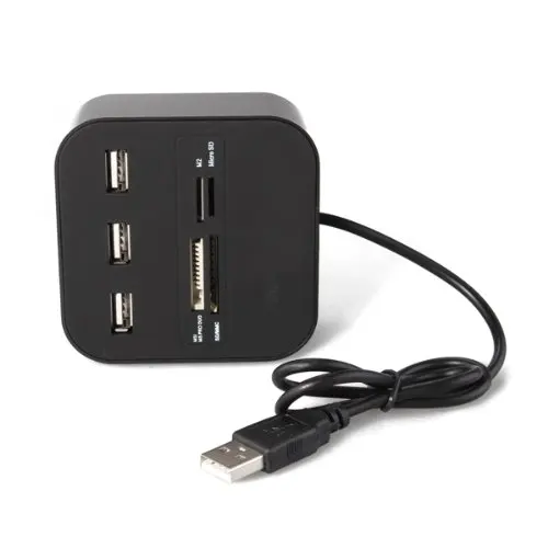 

PROMOTION! All In 1 Combo Hub USB 2.0 3 Ports Card Reader for SD MMC M2 MS