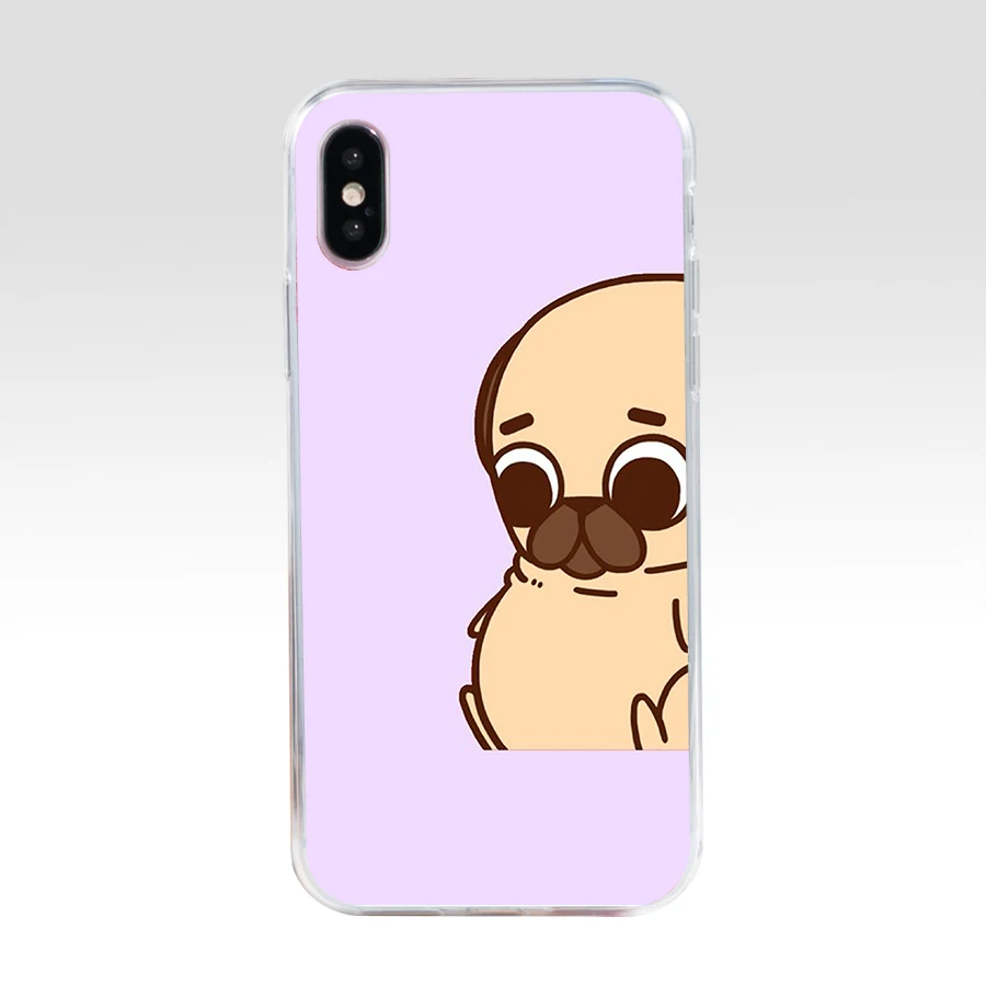 Забавный подарок мопса 68SD Мягкий Силиконовый ТПУ чехол для телефона iphone 5 5s se X XR XS