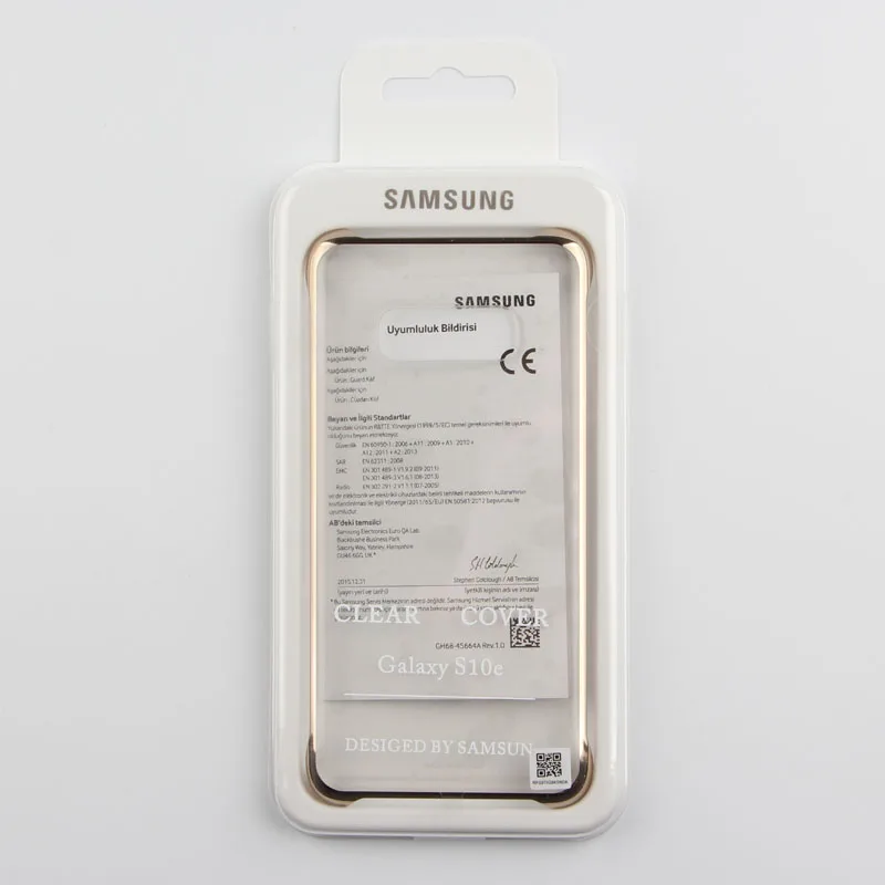 Gold Чехол для телефона samsung, Жесткий Чехол для samsung GALAXY S10E S10X S10 Plus S10Plus SM-G9700 G9730, прозрачный жесткий чехол для телефона - Цвет: Gold