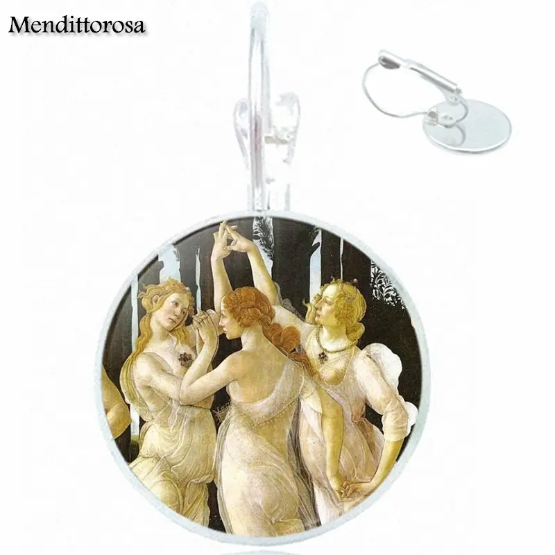 Для школьницы Maxi Botticelli's Three Graces стеклянный кабошон