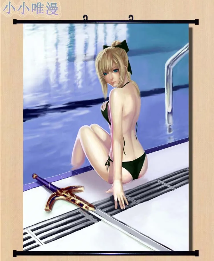 Японский аниме Fate/Grand Order FGO Fate/stay night Altria Pendragon Saber Lily домашний Декор настенный