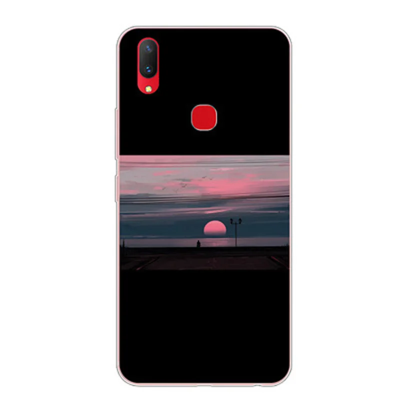 Чехол для телефона Vivo Y95 Capa Cover night view противоударный мягкий ТПУ чехол задней