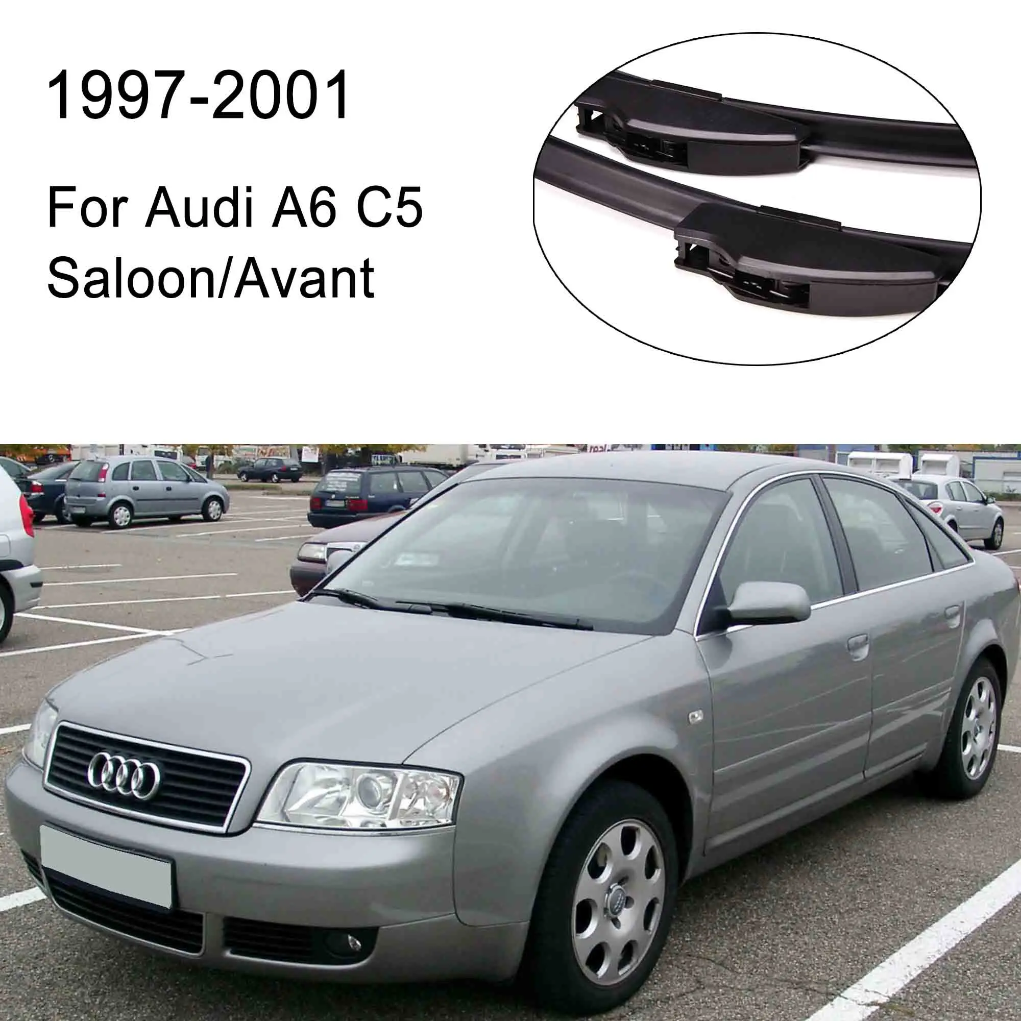 Щетки стеклоочистителя Mikkuppa для Audi A6 C4 C5 C6 C7 модельный год 1994- стеклоочиститель авто аксессуары - Цвет: 1997-2001 C5