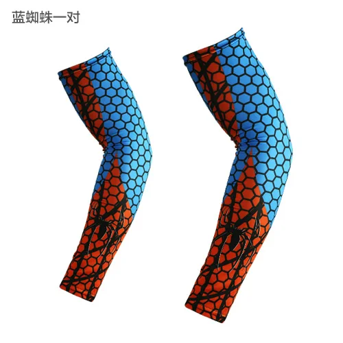 ARSUXEO, кемпинг велосипедного спорта печатных Armwarmer MTB велосипед рукава УФ-защита рукава Manguito Ciclismo нарукавники товары для рыбалки нарукавник втулки для велосипеда гильза - Цвет: lan zhi zhu
